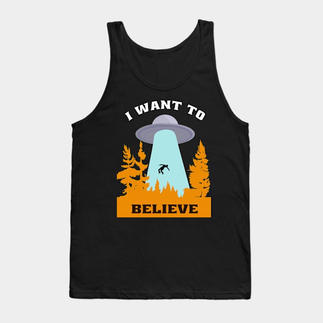 i want to believe Tank Top by semsim